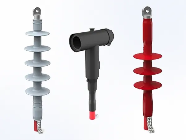 Display of different types of cable termination products