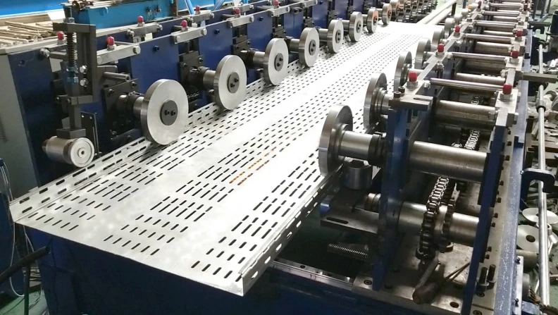 Production equipment for manufacturing cable trays