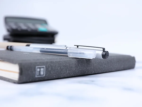Office supplies on a desk