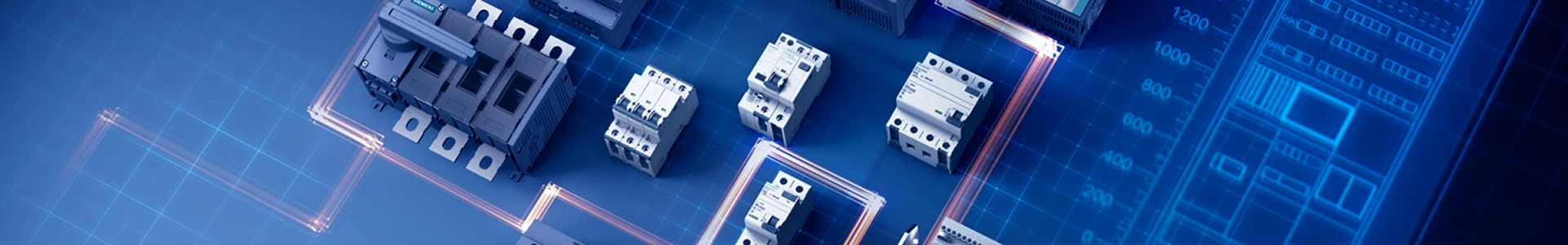 Different types of electrical distribution components