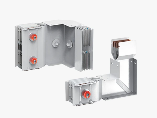Sandwich busway elbow for changing transmission direction
