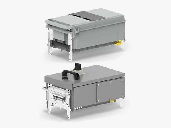 Plug-in enclosure mounted on sandwich busway
