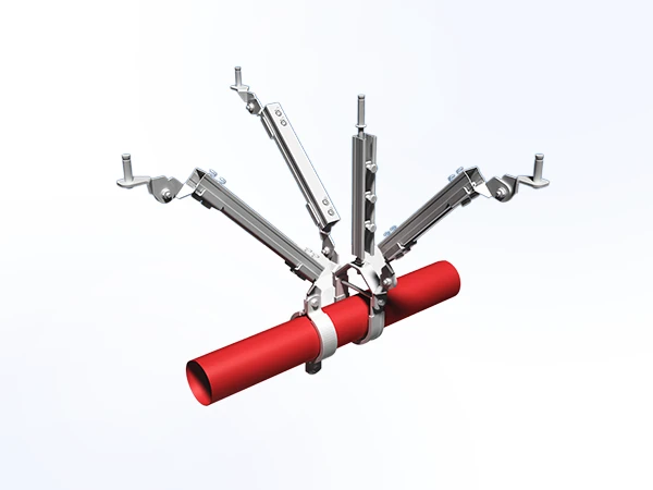 Suspended conduit installation with seismic bracing